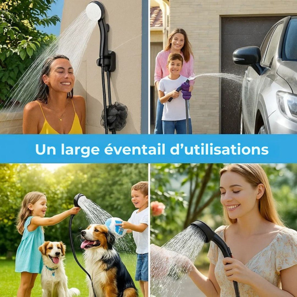 Douche Portable Rechargeable – Douche Nomade Où Que Vous Soyez